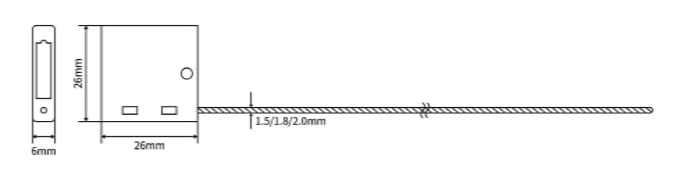 Konteyner İçin Yüksek Çekme Sıkı Tamper Geçirmez Kablo Contası 5