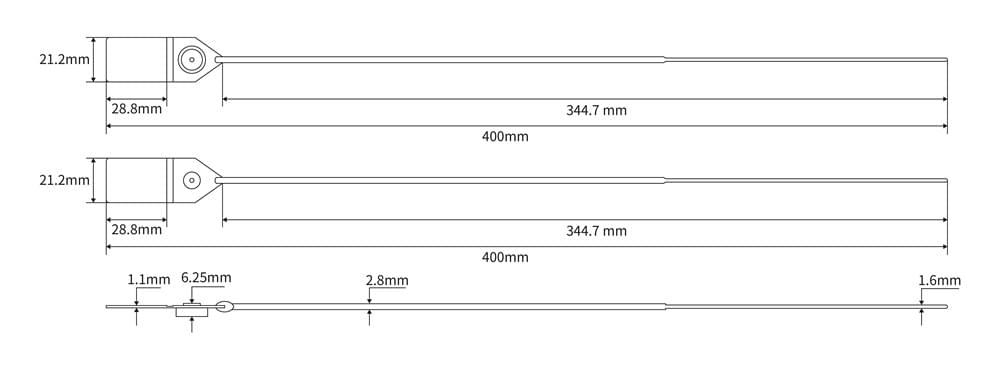 塑料安全封条标签银行封条 5