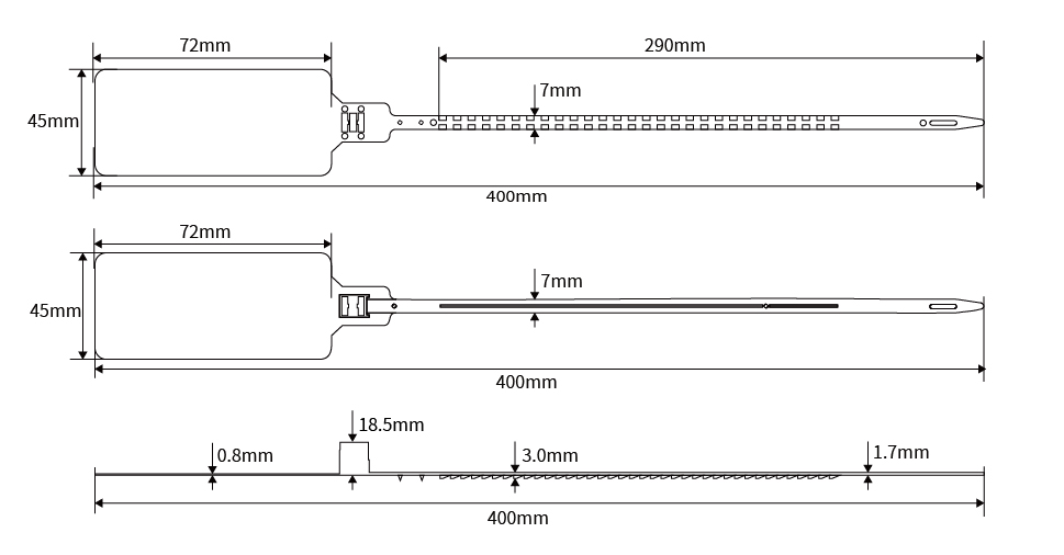 Large hanging tag serrated tension disposable sealed secure anti-counterfeit anti-theft plastic seal JHP052 5 Large hanging tag serrated tension disposable sealed secure anti-counterfeit anti-theft plastic seal JHP052