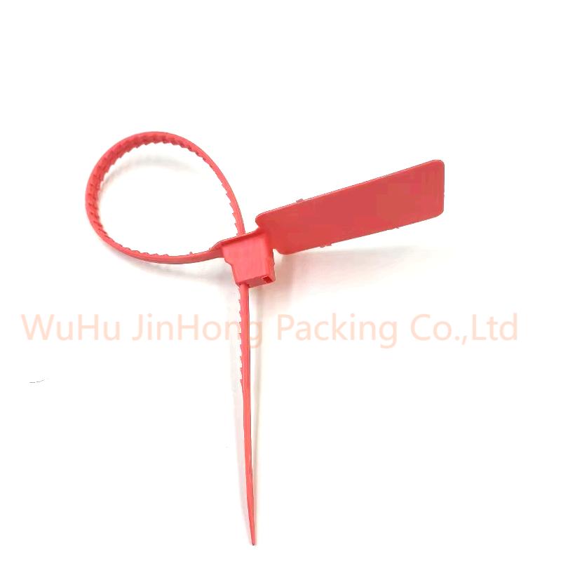 Large hanging tag serrated tension disposable sealed secure anti-counterfeit anti-theft plastic seal JHP052 3 Large hanging tag serrated tension disposable sealed secure anti-counterfeit anti-theft plastic seal JHP052