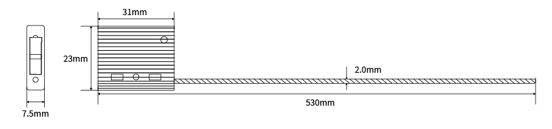 Camion porte-conteneurs à haute résistance avec câble d'étanchéité en acier galvanisé JHC019-1