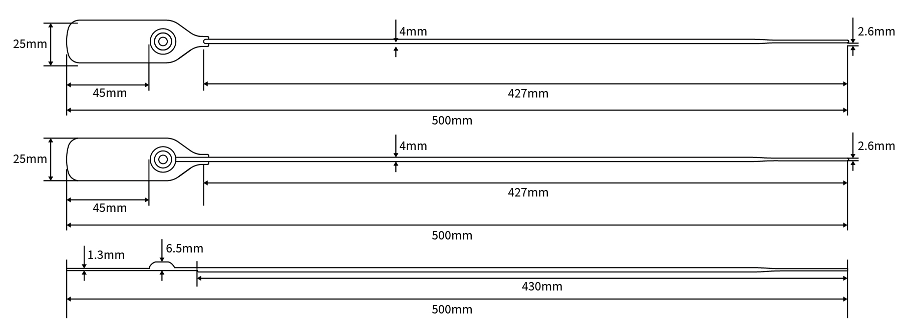 Tightened safety plastic label Tamper Evident Express seal JHP012-1
